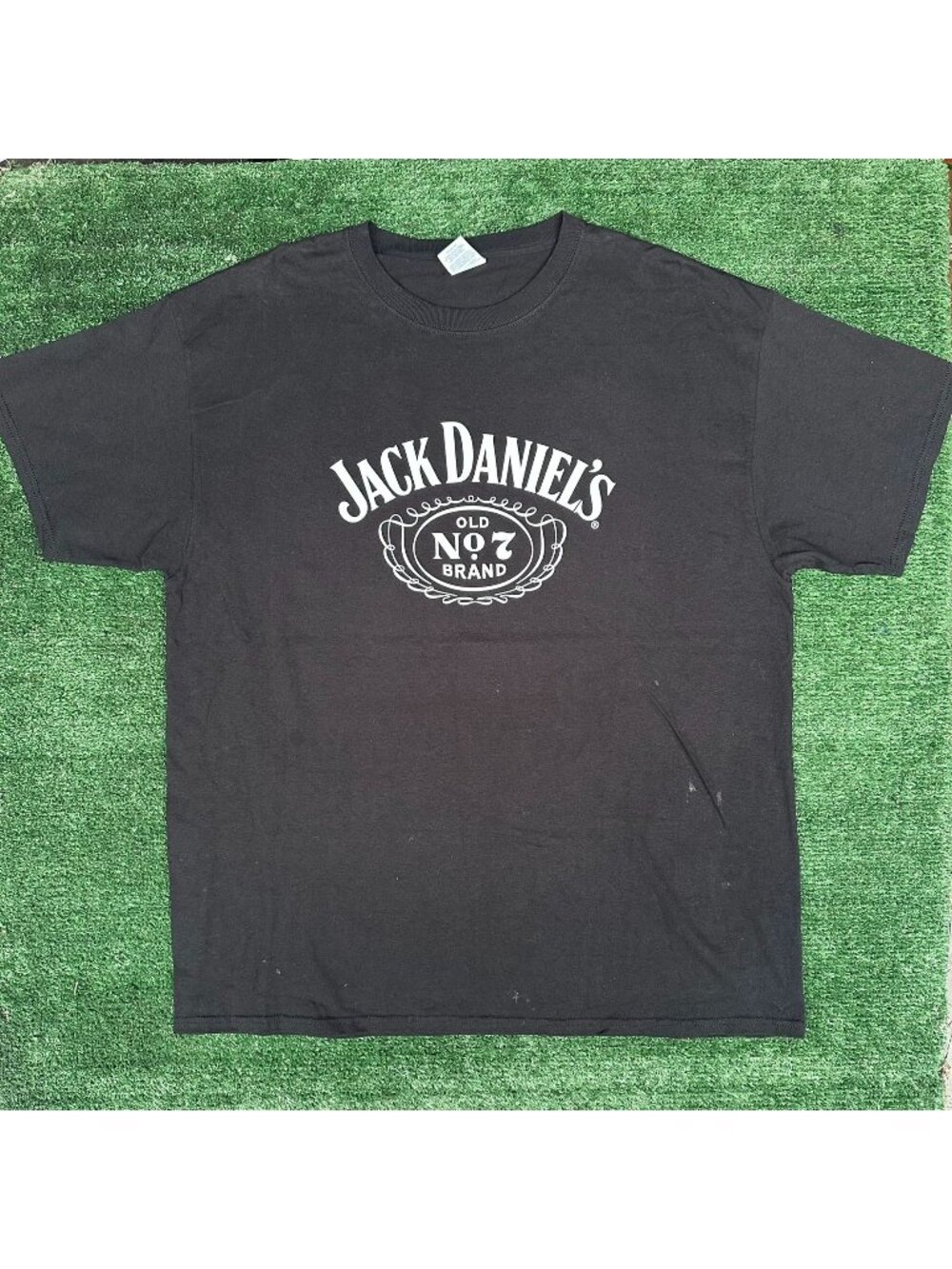 Vintage Y2K Jack Daniel's Old No.7 Whiskey T-Shirt Black XL Alcohol Party Grunge